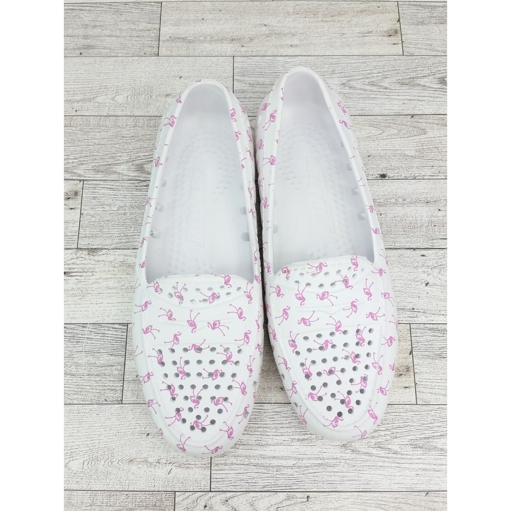 Floafers Classic Driving Mocs‎ Comfort Driver Footwear Sz 7 Flamingos Pink White